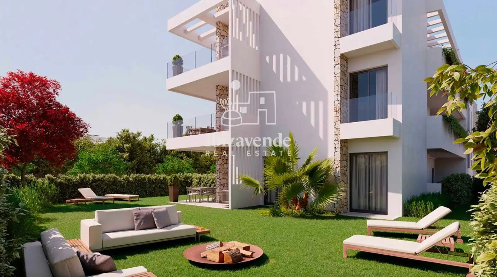 Garden of Flat for sale in Sant Antoni de Portmany  with Heating, Terrace and Swimming Pool