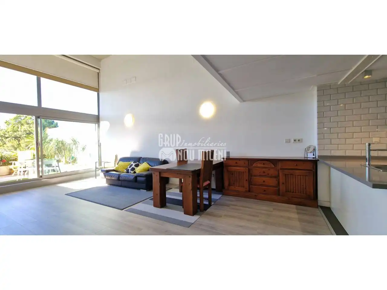 Sala de estar de Loft en venta en Valencia con Aire acondicionado, Parquet y Terraza