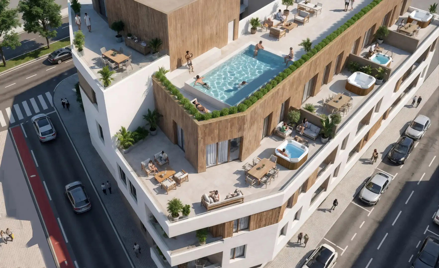 Piso de obra nueva con piscina en venta en Avenida del Puerto, imagen 2