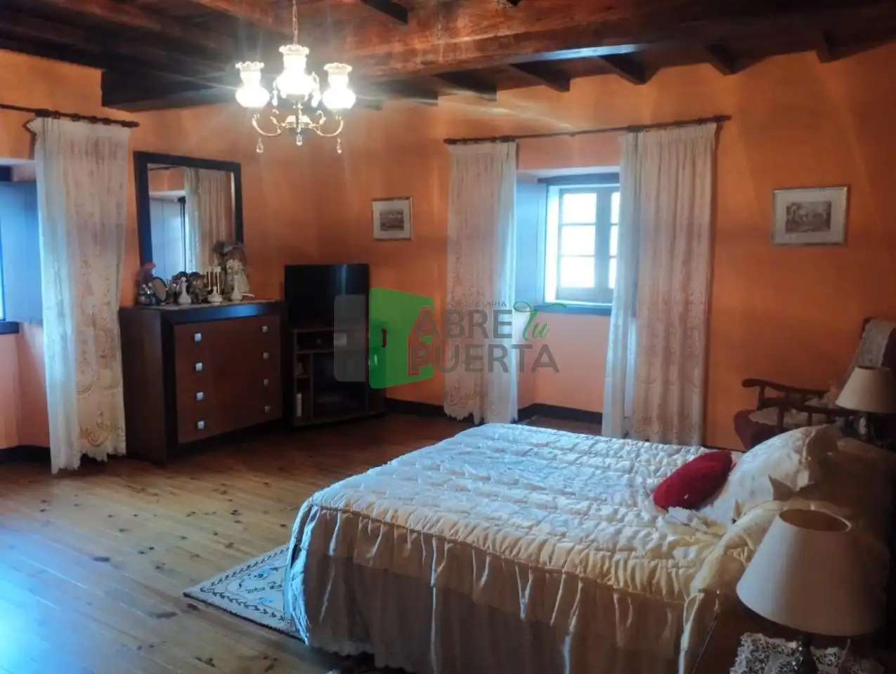 Habitación de Casa o chalet en venta en Punxín con Jardín privado, Amueblado y Balcón