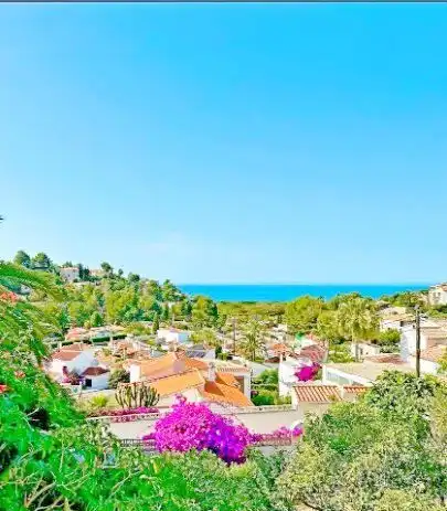 Vista exterior de Casa o chalet en venta en Dénia con Aire acondicionado, Calefacción y Jardín privado