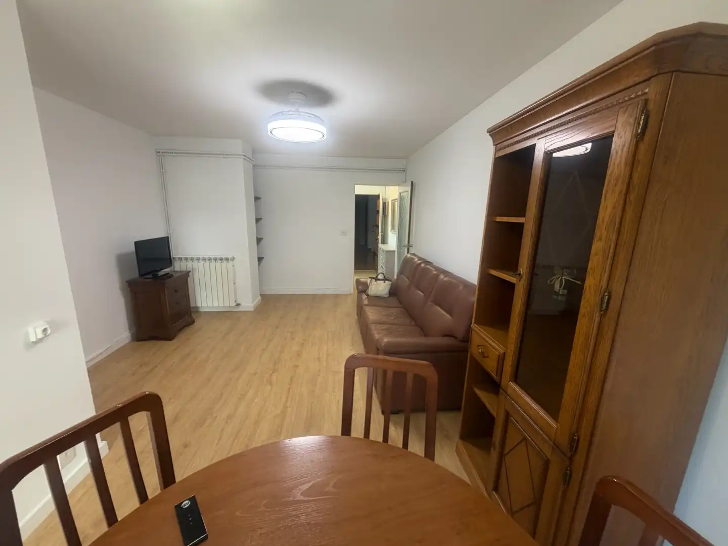 Living room of Flat for rent in Lleida  with Heating, Parquet flooring and Terrace