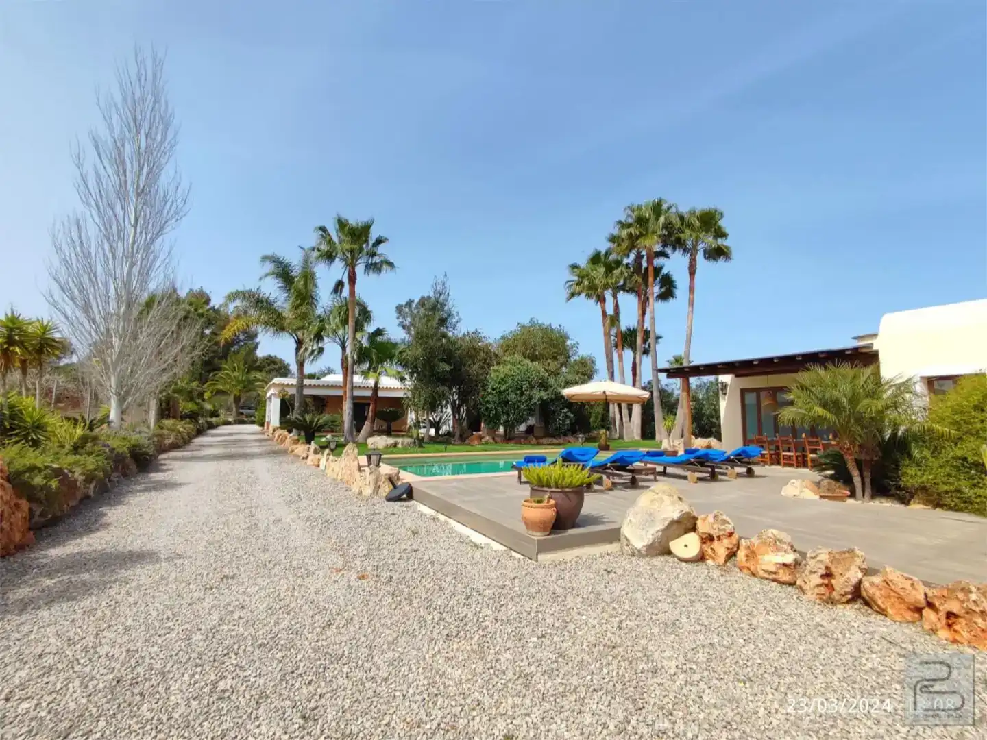 Vista exterior de Casa o chalet en venta en Sant Joan de Labritja con Aire acondicionado y Piscina
