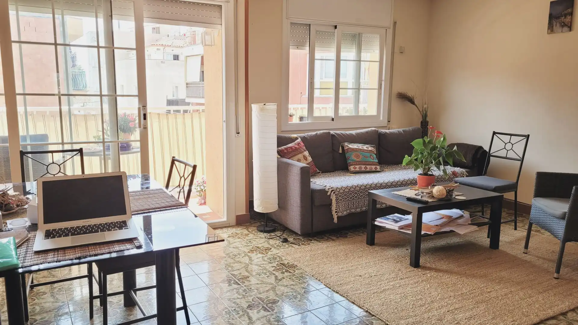 Living room of Flat for sale in Blanes  with Air Conditioner, Heating and Balcony