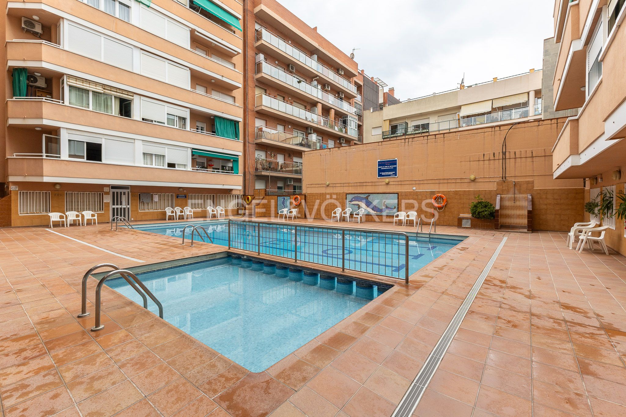 Piscina de Apartament en venda en Pineda de Mar amb Calefacció, Terrassa i Piscina