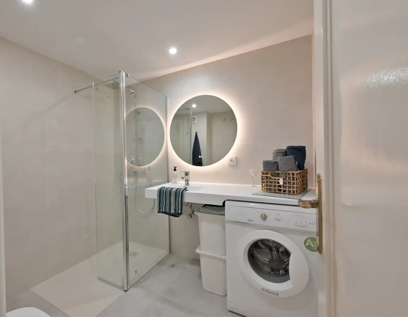 Baño de Apartamento en venta en Mijas con Aire acondicionado, Terraza y Piscina