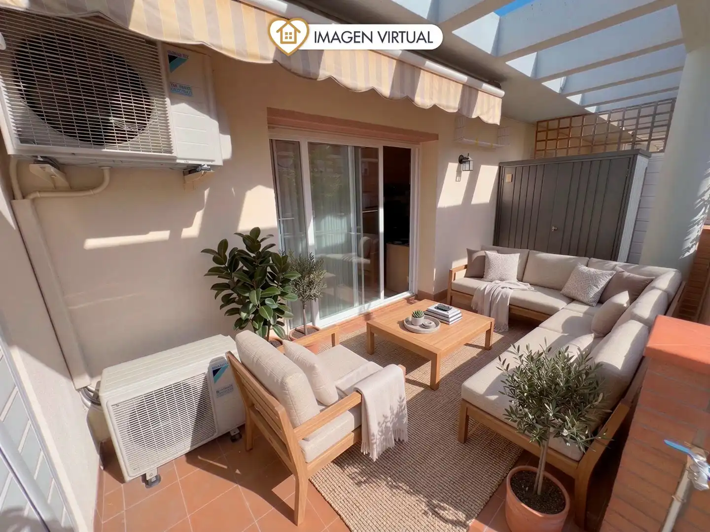 Terrace of Duplexes for sale in Viladecans  with Air Conditioner, Heating and Parquet flooring