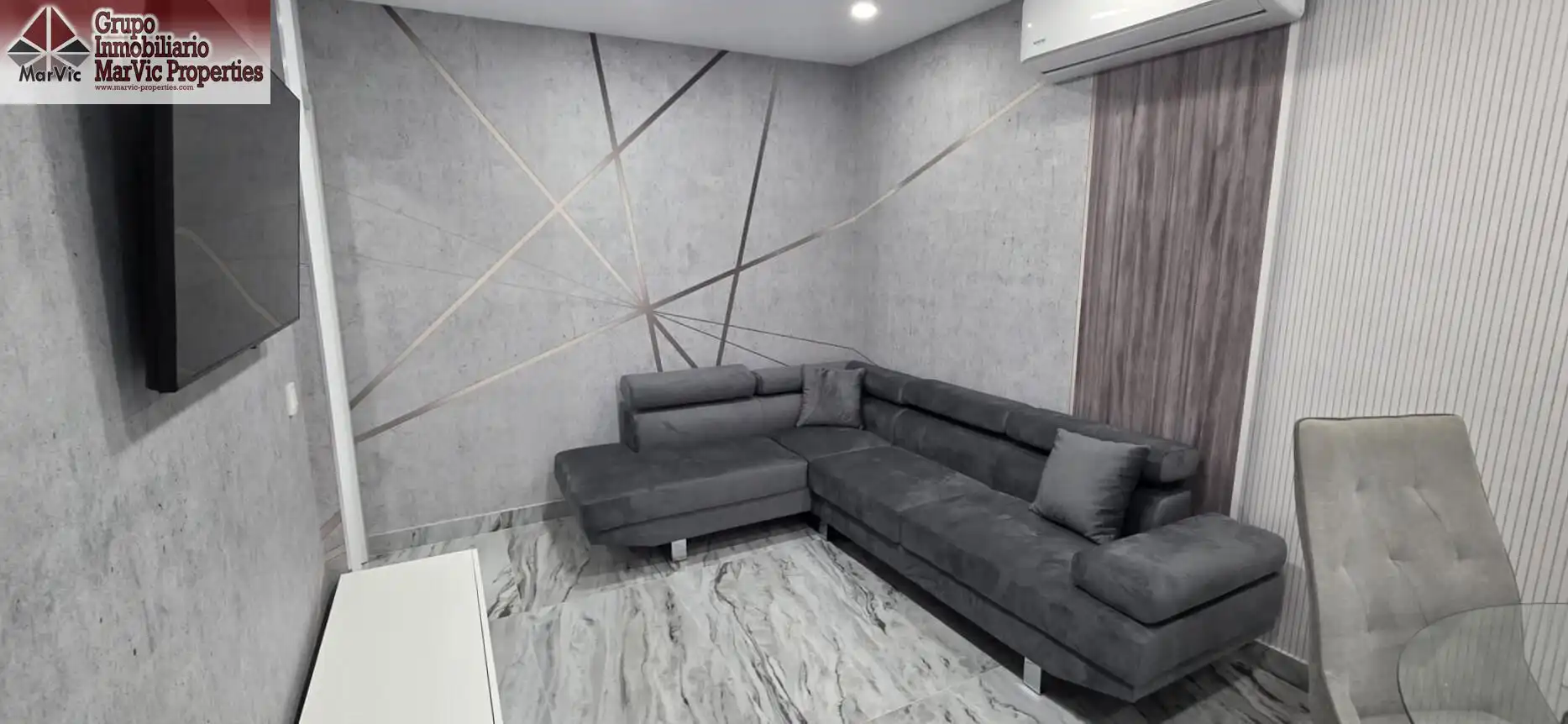 Living room of Ground floor for sale in Benidorm  with Air Conditioner, Furnished and Community pool