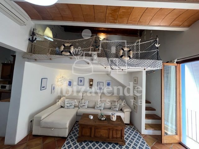 Living room of Duplex to rent in Eivissa  with Air Conditioner, Terrace and Furnished