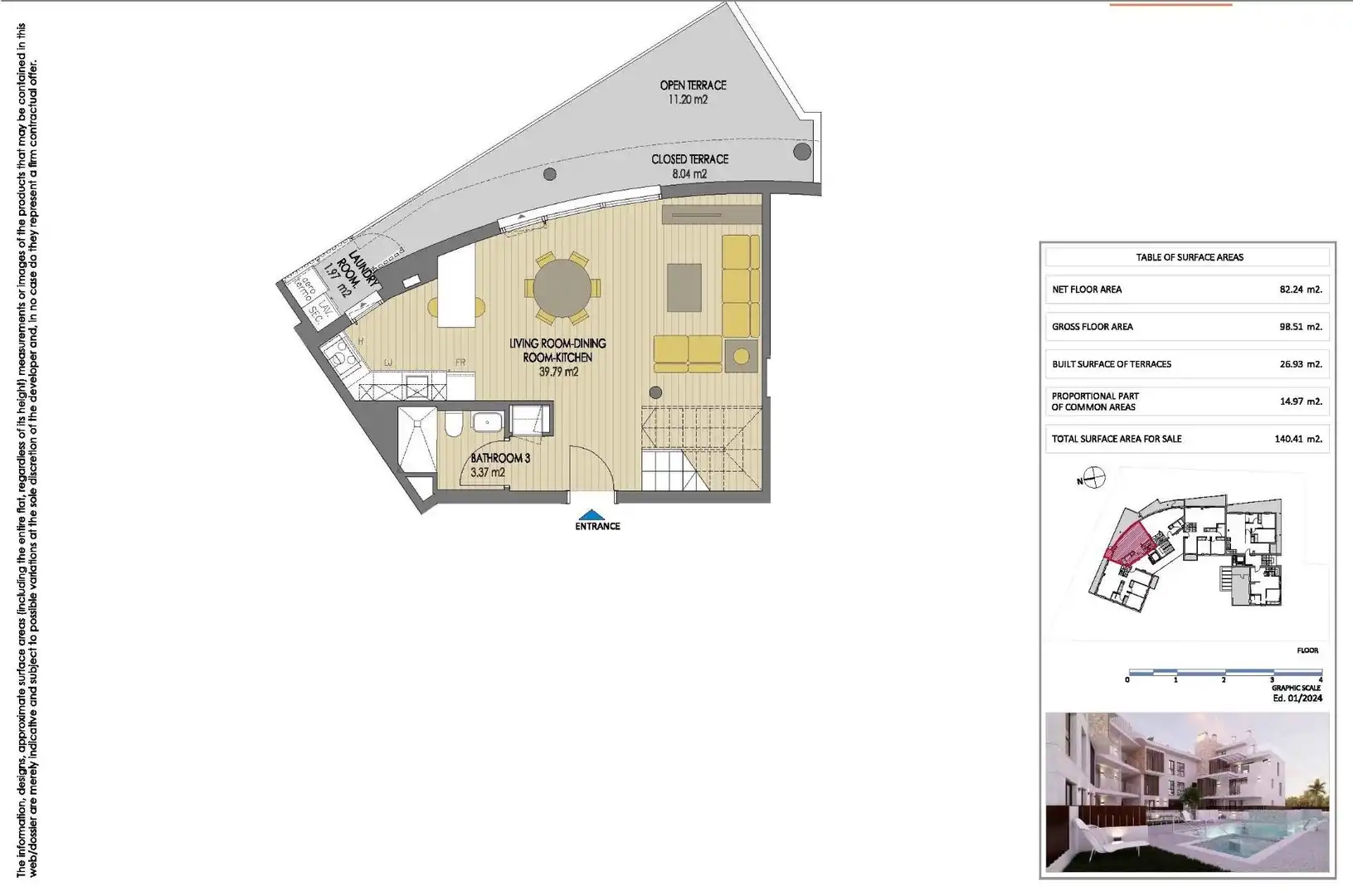 Ático con piscina en venta en Montañar - El Arenal, imagen 14