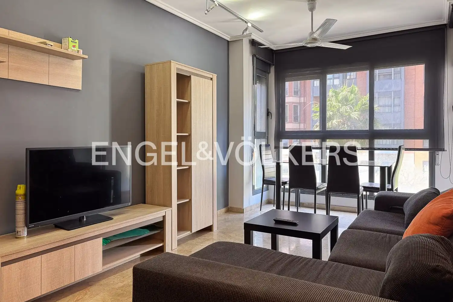 Sala de estar de Piso de alquiler en Valencia con Aire acondicionado, Calefacción y Amueblado