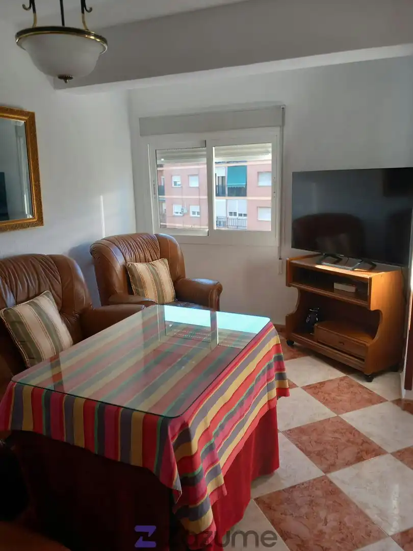 Living room of Flat for rent in Granada  with Air Conditioner, Heating and Furnished
