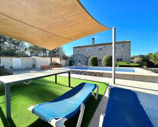Vista exterior de Casa o xalet en venda en L'Olleria amb Aire condicionat, Jardí privat i Terrassa