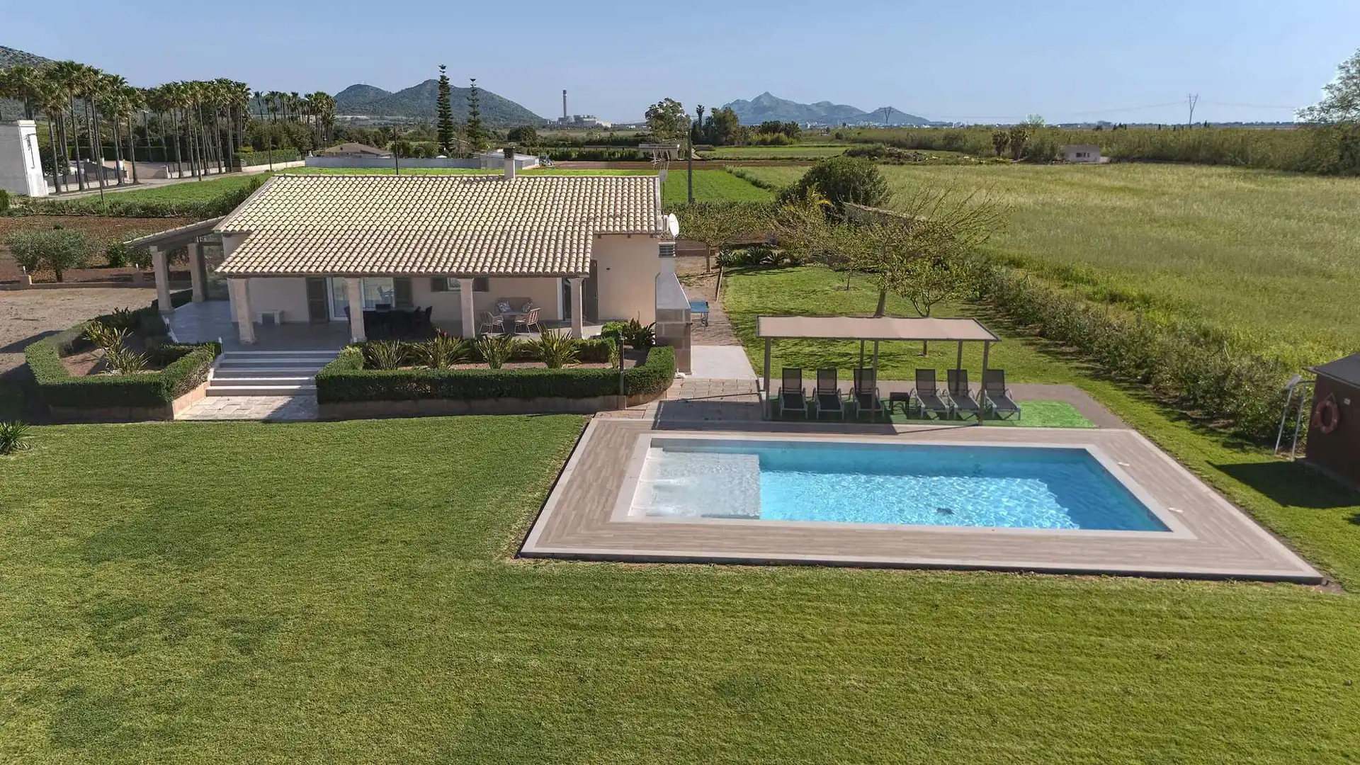 Piscina de Finca rústica en venda en Sa Pobla amb Terrassa i Moblat