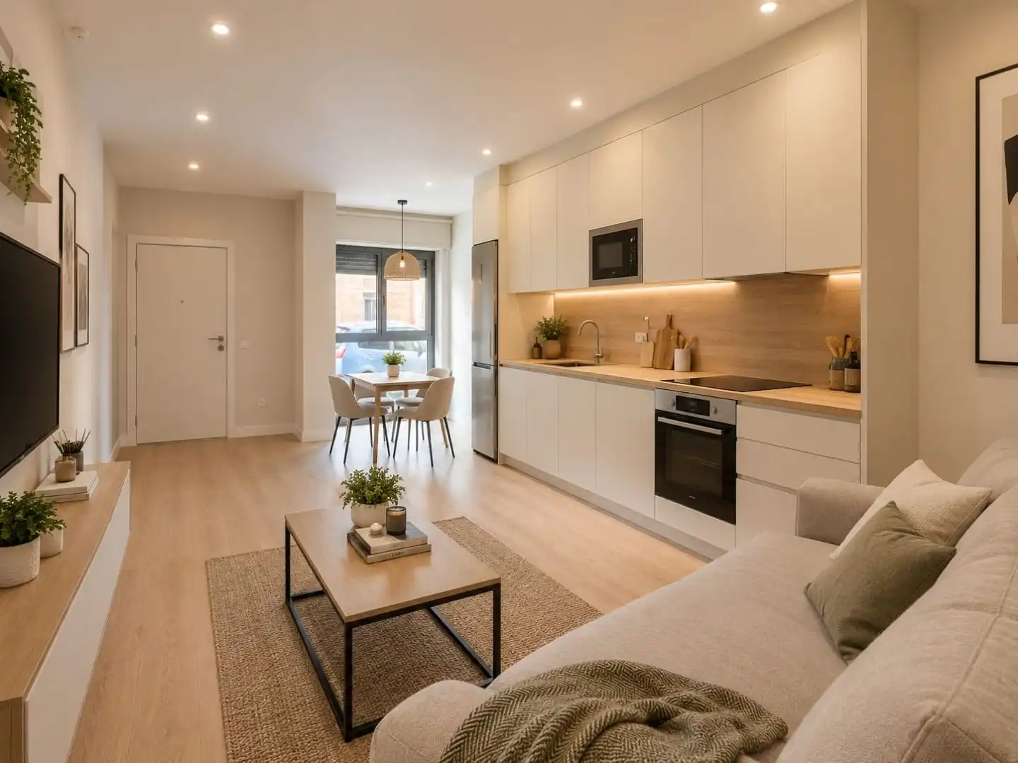 Living room of Flat for sale in Salamanca Capital  with Air Conditioner