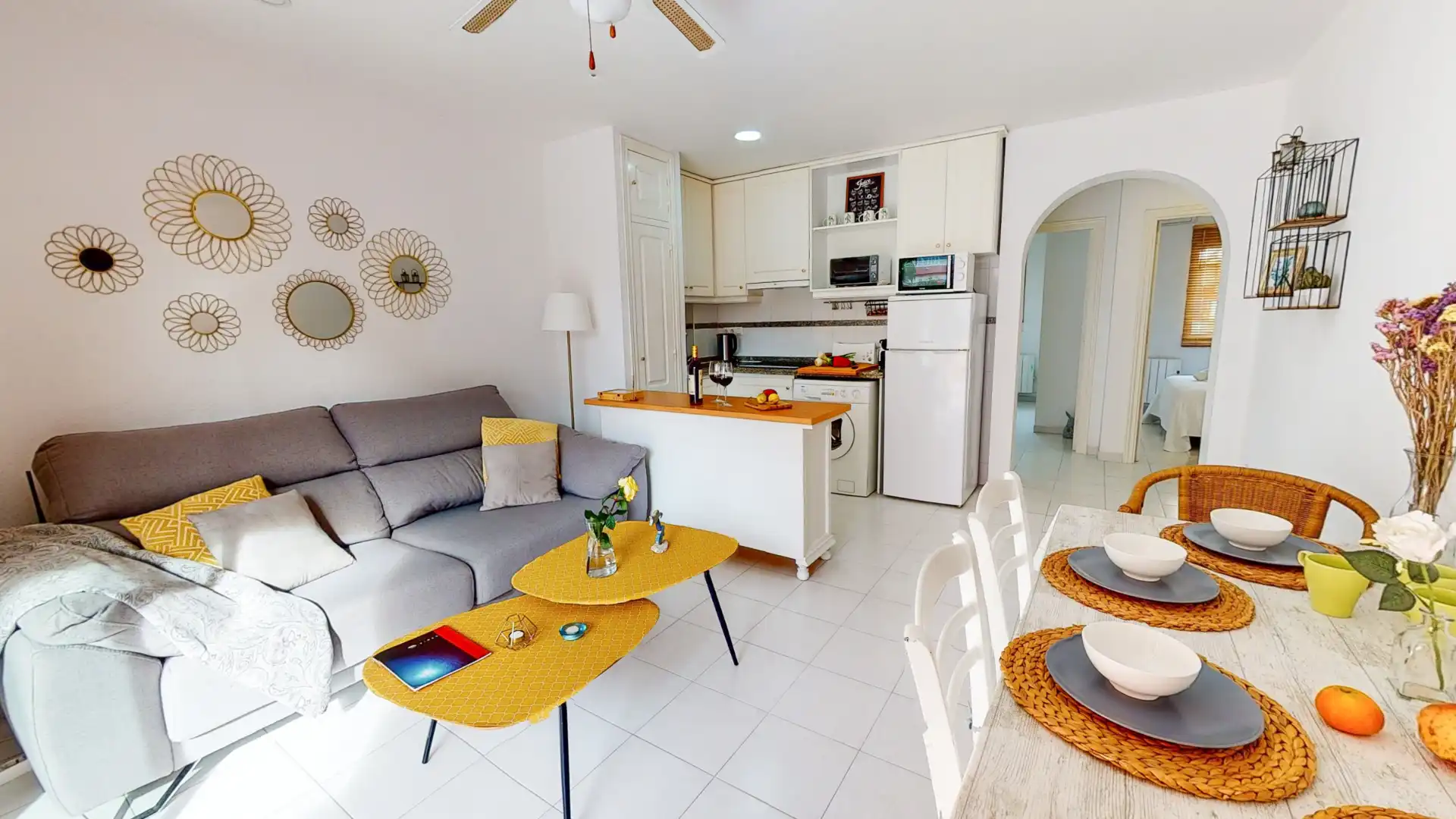 Living room of Apartments for rent in Dénia  with Air Conditioner, Heating and Terrace