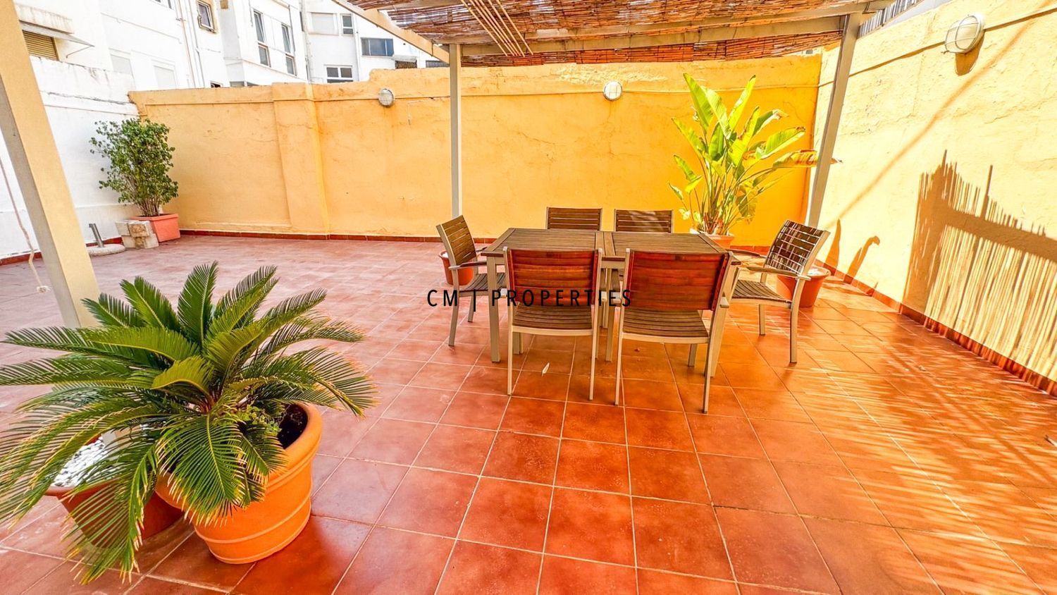 Terrace of Flat to rent in  Valencia Capital  with Air Conditioner, Heating and Terrace