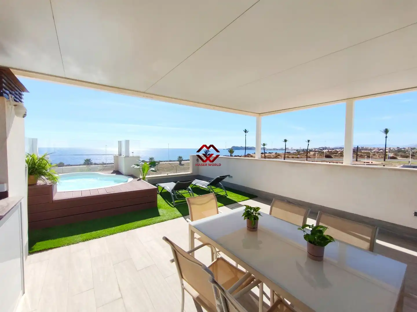 Terrassa de Apartament en venda en Puerto de Mazarrón