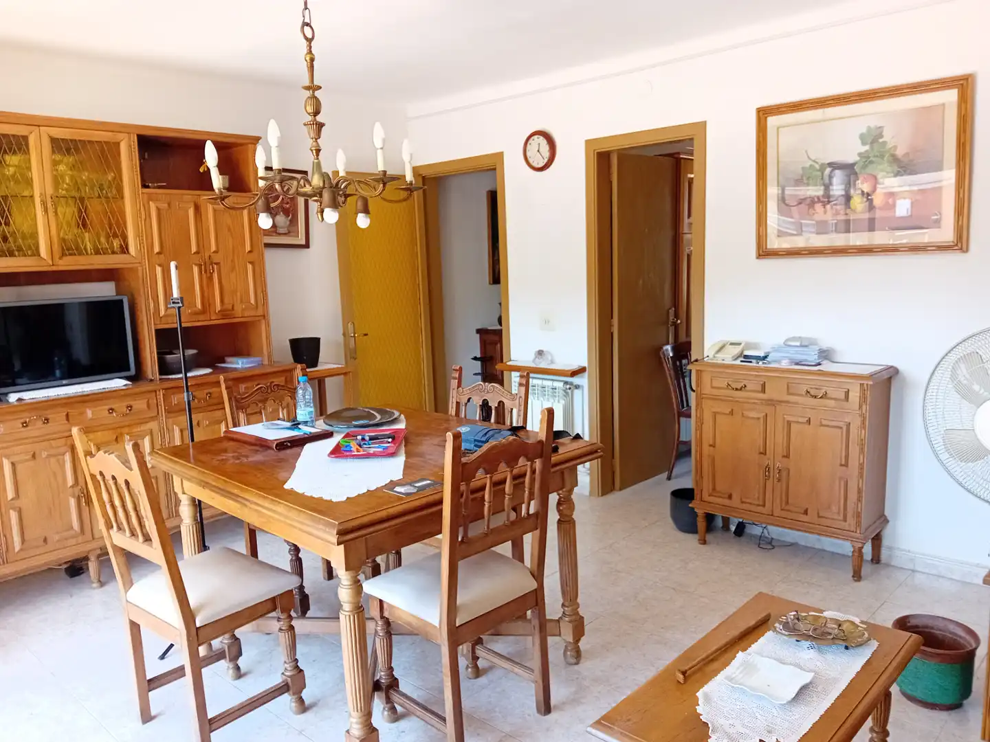 Comedor de Piso en venta en Girona con Calefacción, Terraza y Amueblado