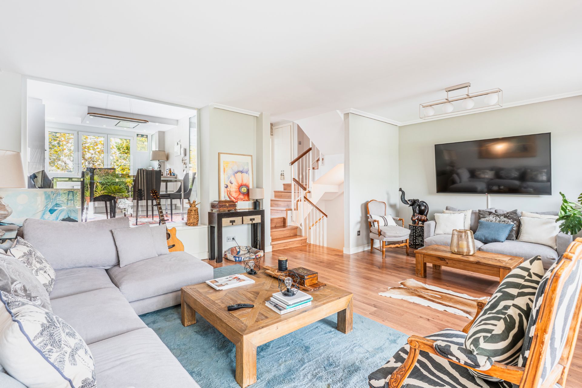 Living room of Single-family semi-detached for sale in Las Rozas de Madrid  with Air Conditioner, Heating and Private garden