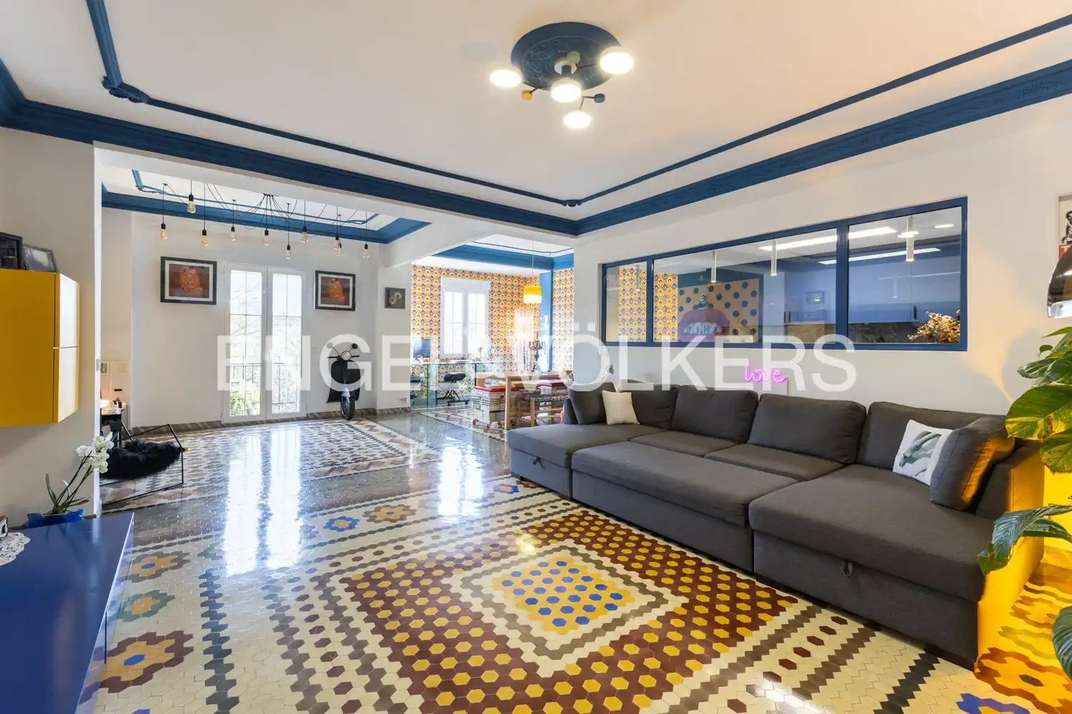 Sala de estar de Piso de alquiler en Valencia con Aire acondicionado, Calefacción y Amueblado