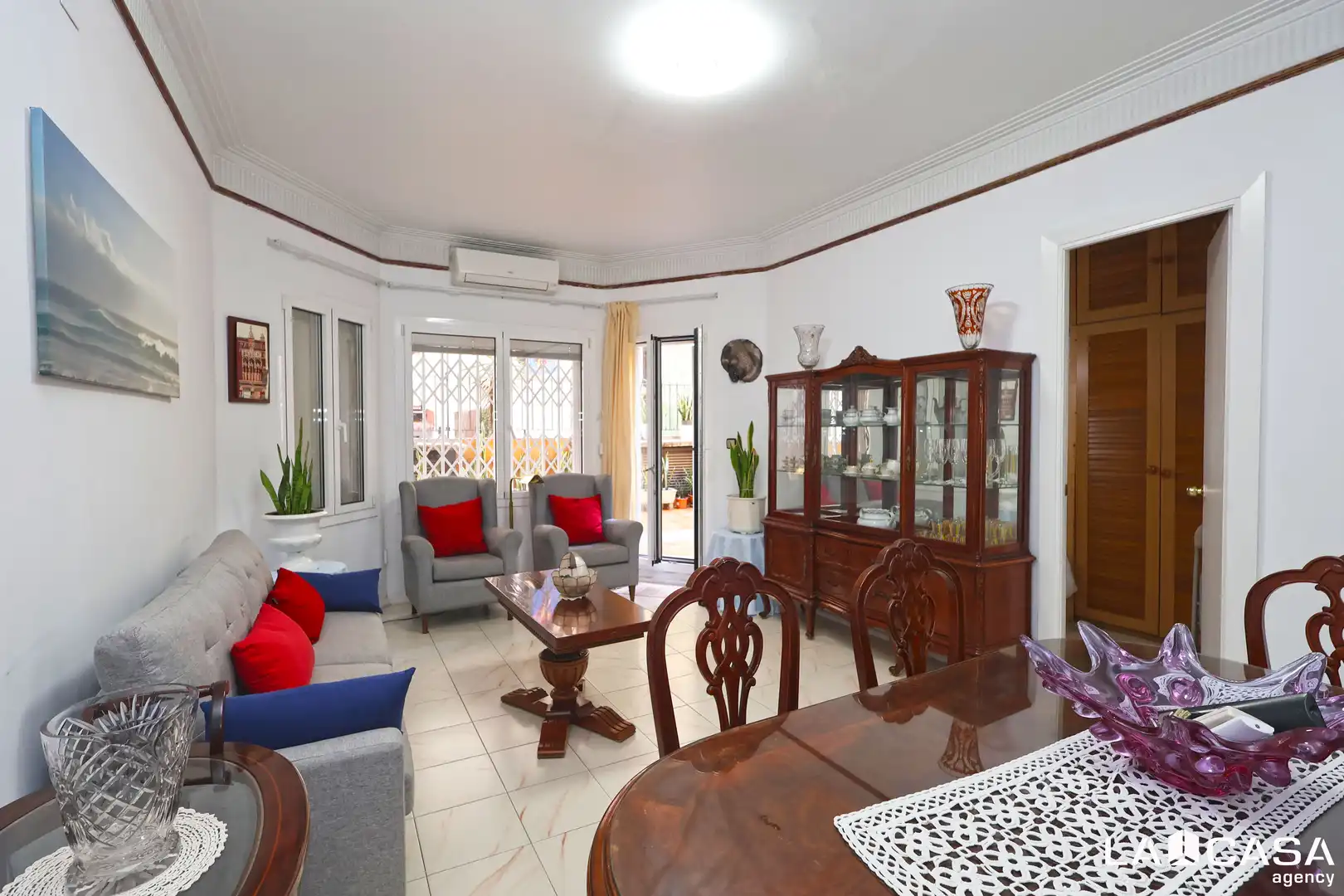 Sala de estar de Piso en venta en Barcelona con Calefacción, Terraza y Balcón