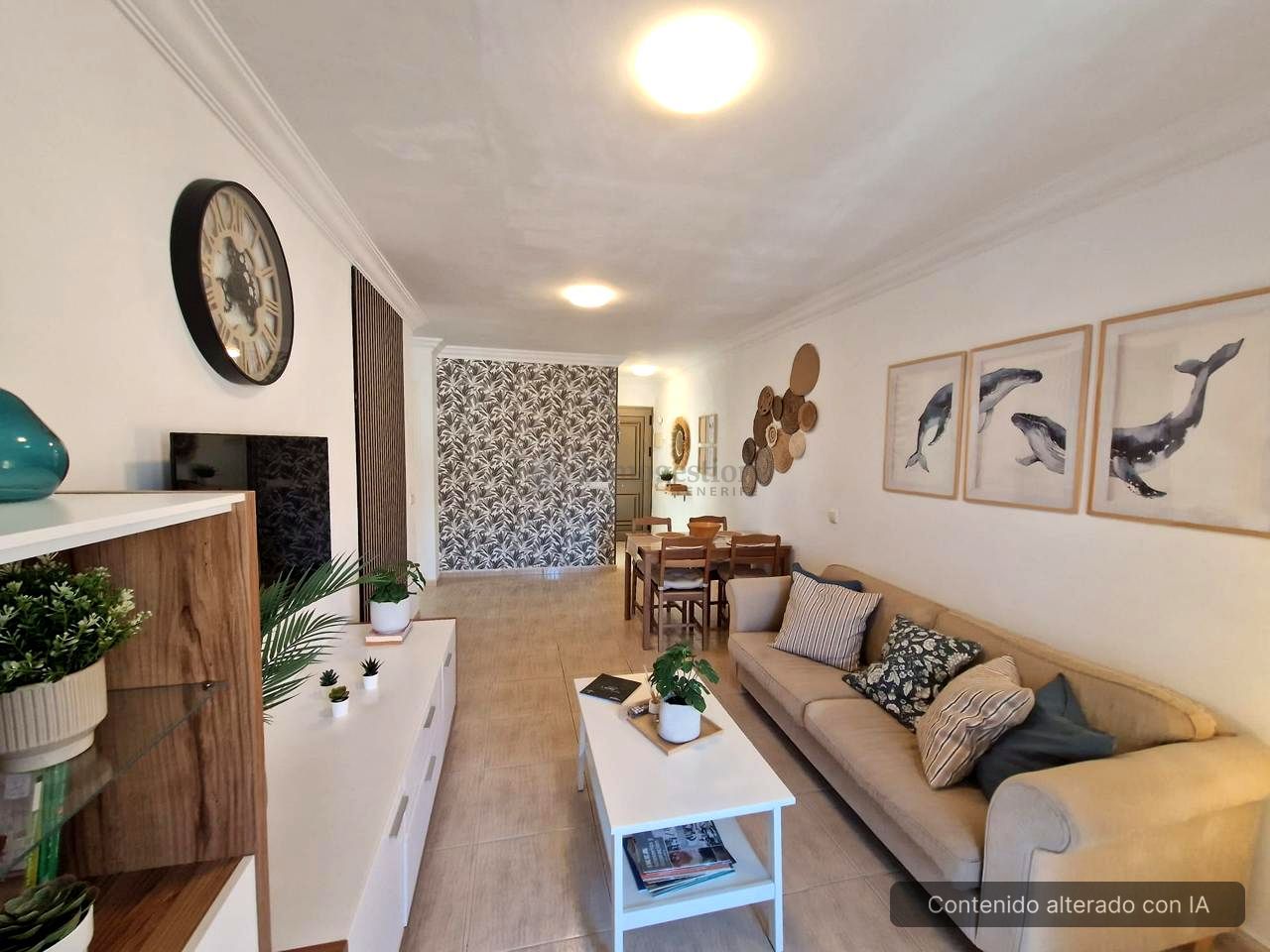 Living room of Flat to rent in Arico  with Furnished, Internet and Community pool