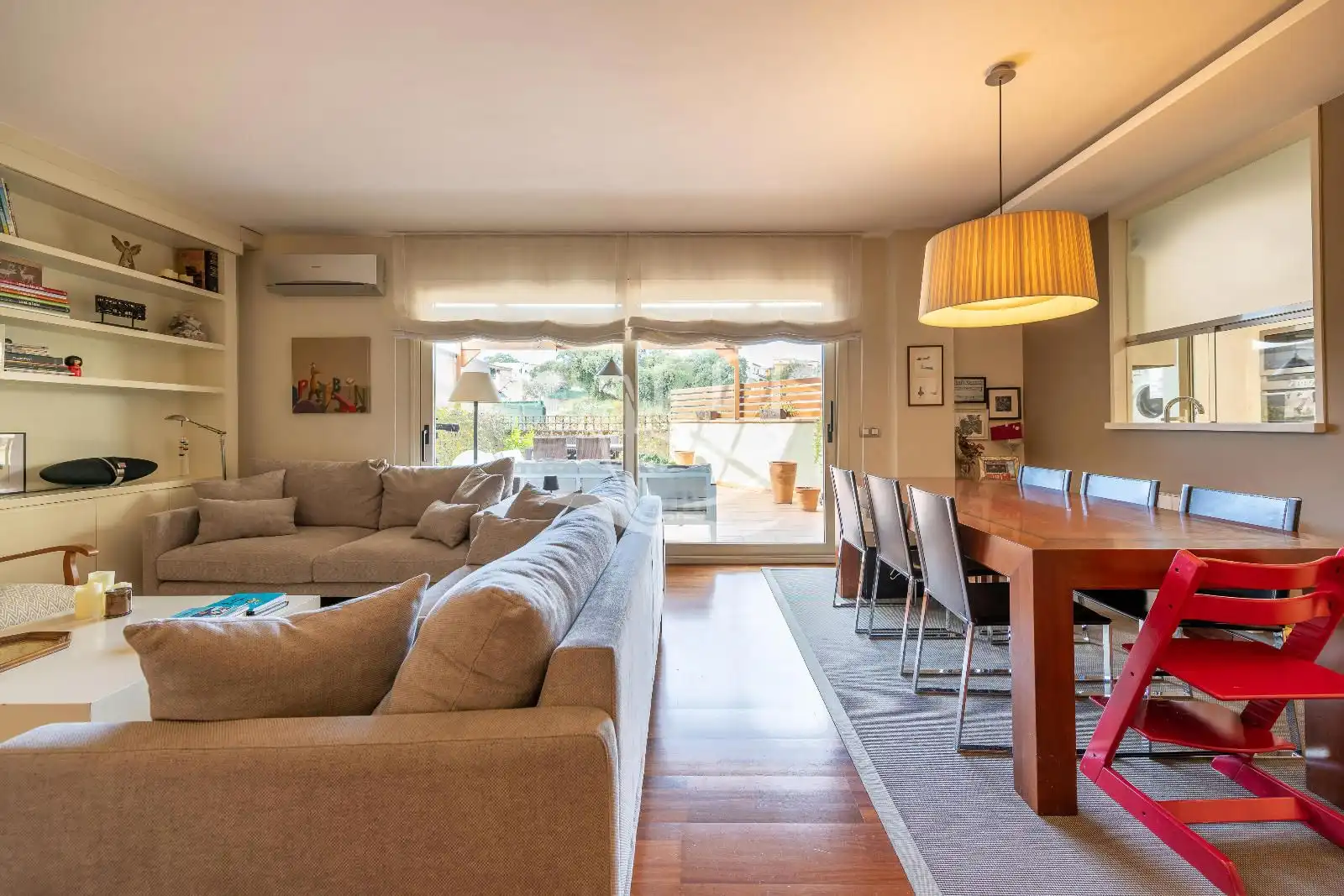 Wohnzimmer von Wohnung zum Verkauf in Palafrugell mit Klimaanlage, Heizung und Terrasse