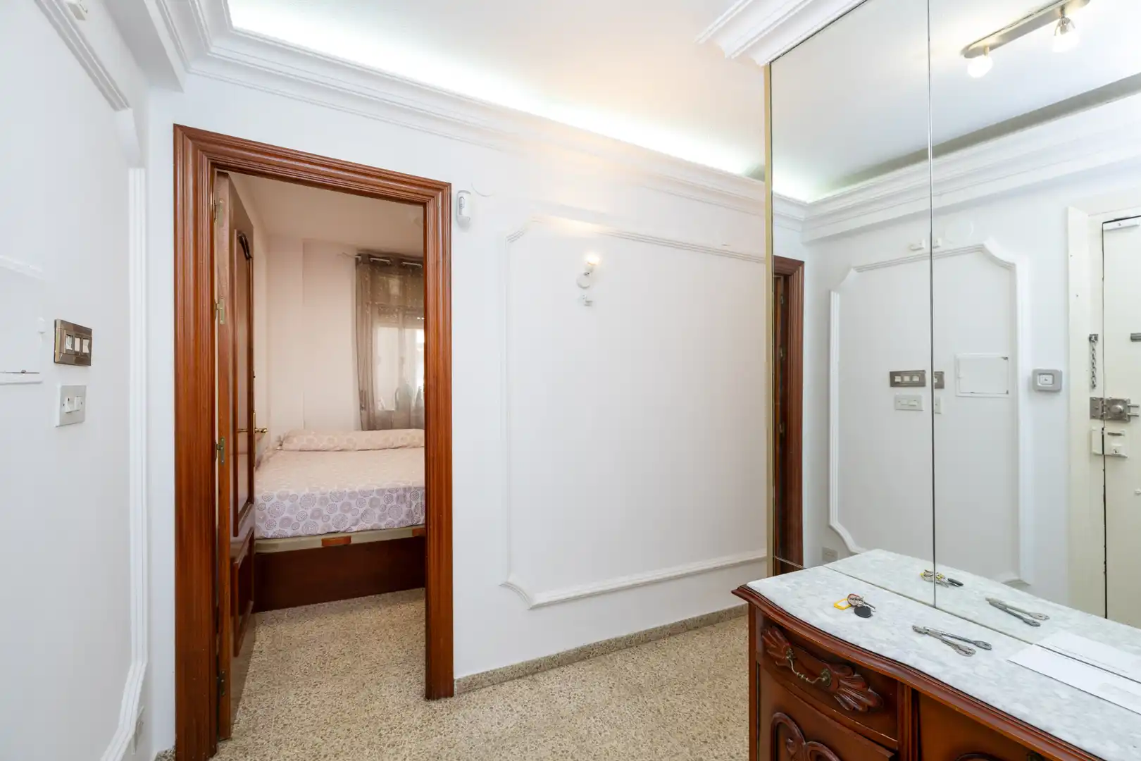 Schlafzimmer von Wohnung zur Miete in Granada mit Klimaanlage, Möbliert und Waschmaschine