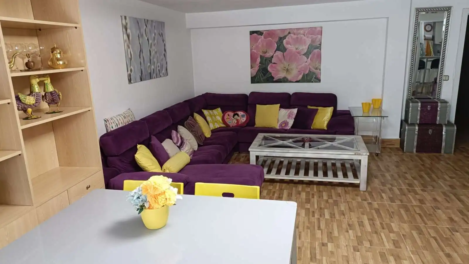 Sala d'estar de Apartament per a compartir en Leganés amb Aire condicionat, Terrassa i Moblat