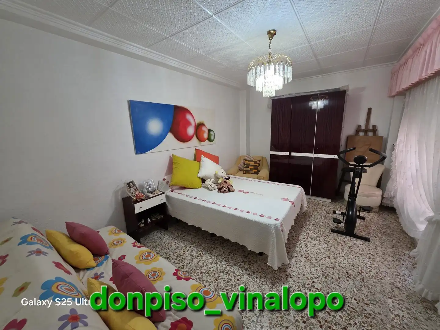 Schlafzimmer von Wohnungen zum Verkauf in Elda mit Klimaanlage, Heizung und Balkon