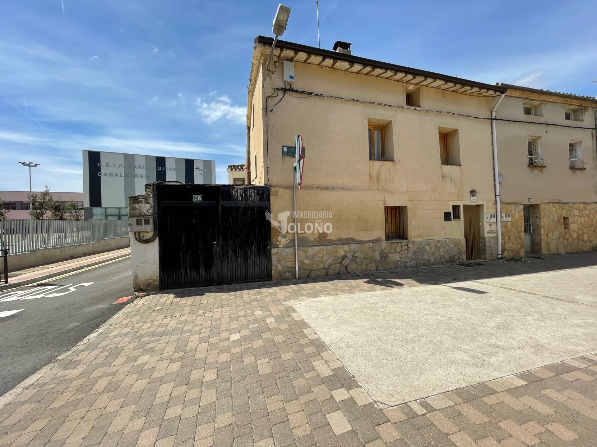Exterior view of House or chalet for sale in Casalarreina  with Heating, Storage room and Furnished