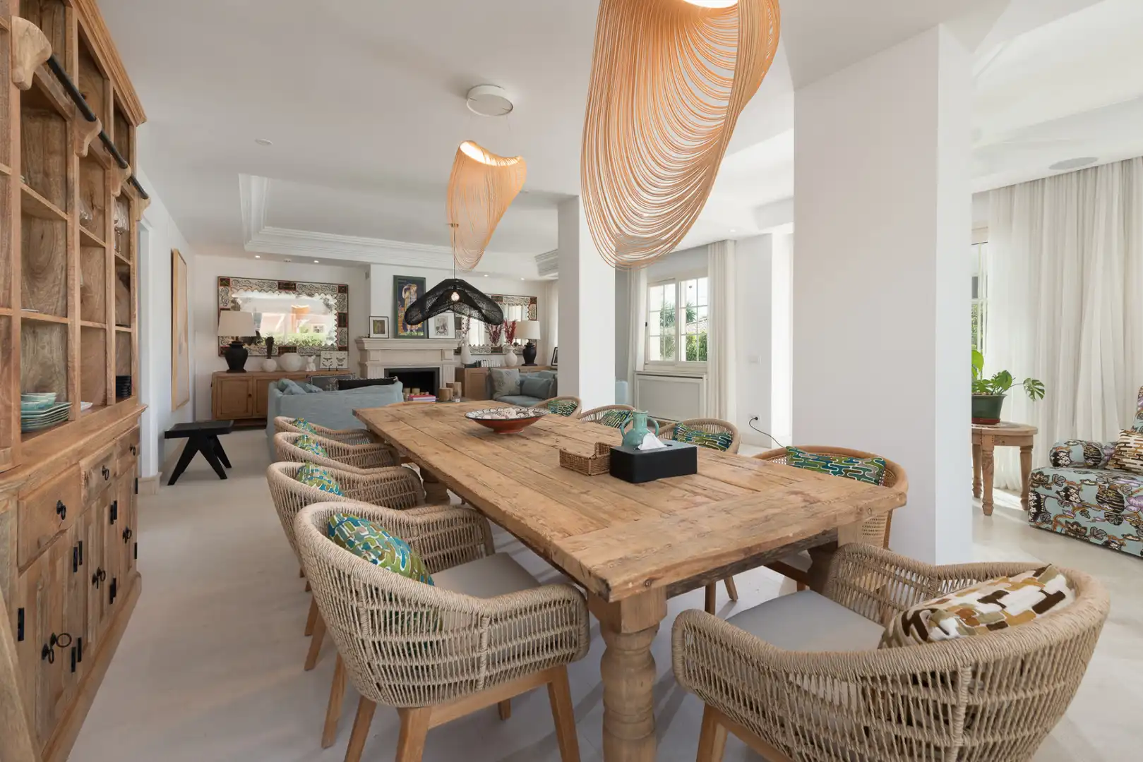 Comedor de Casa o chalet en venta en Marbella con Aire acondicionado, Calefacción y Jardín privado