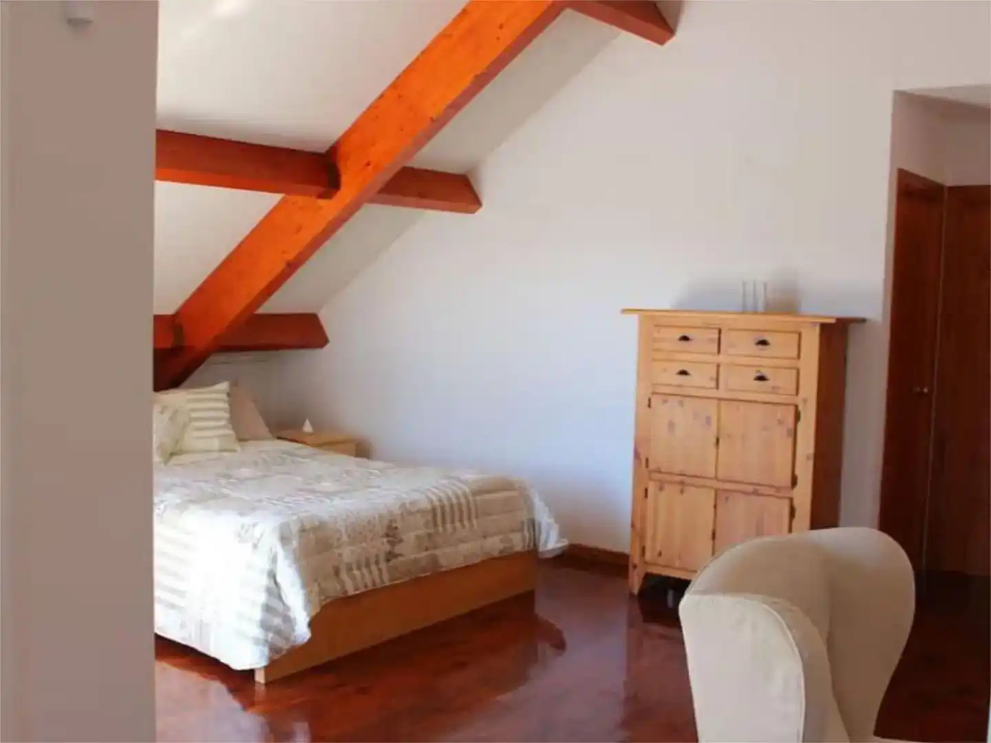 Dormitori de Casa o xalet de lloguer en Llagostera amb Aire condicionat, Jardí privat i Parquet