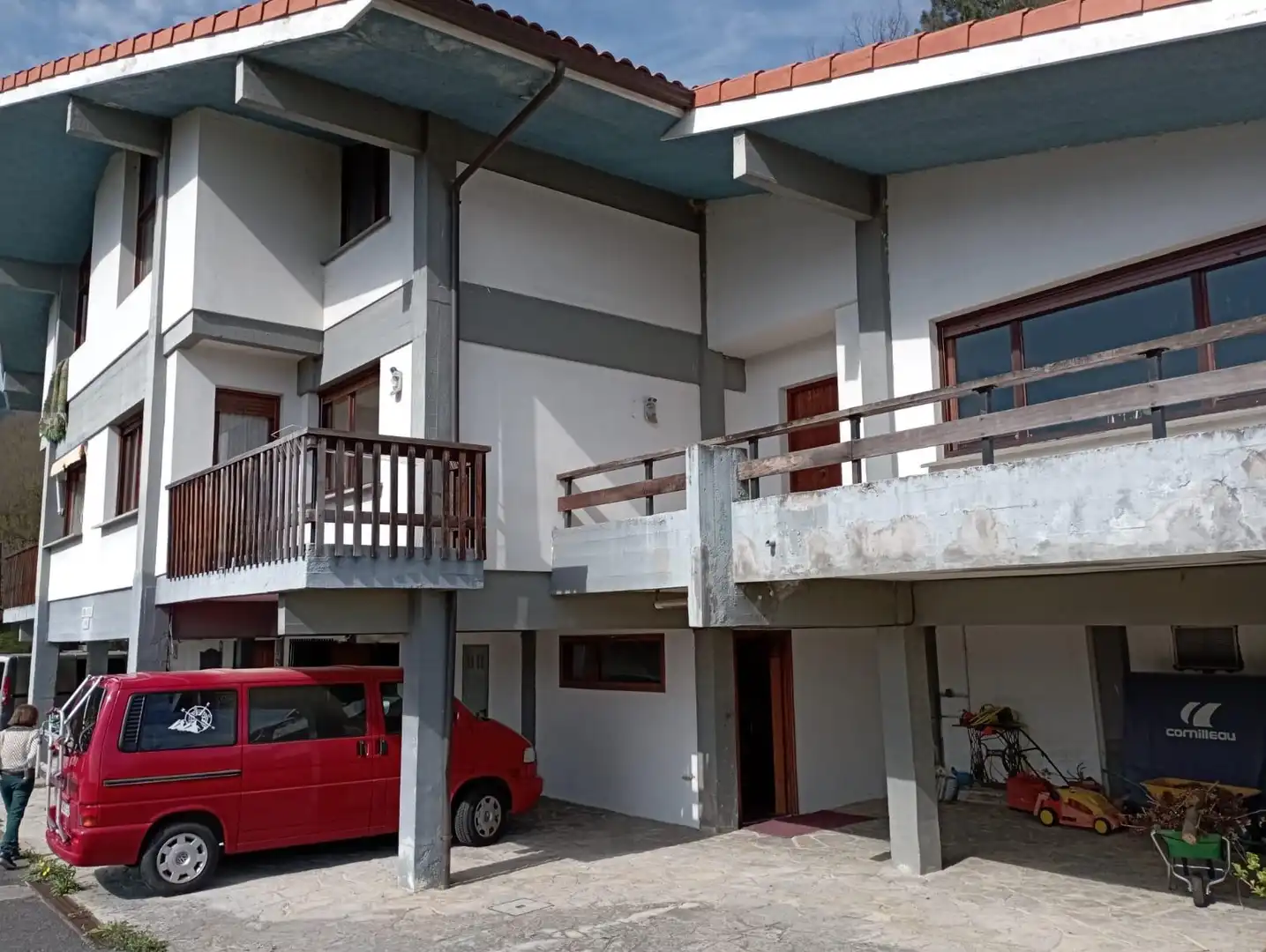 Vista exterior de Casa adosada en venta en Arrankudiaga / Zollo con Calefacción, Jardín privado y Terraza