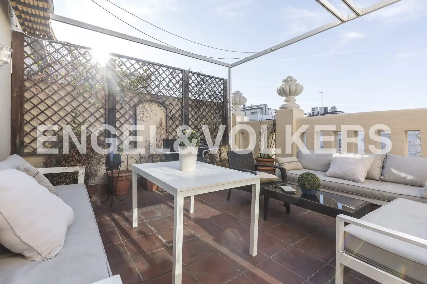 Terrace of Attic for rent in Madrid  with Air Conditioner, Heating and Parquet flooring