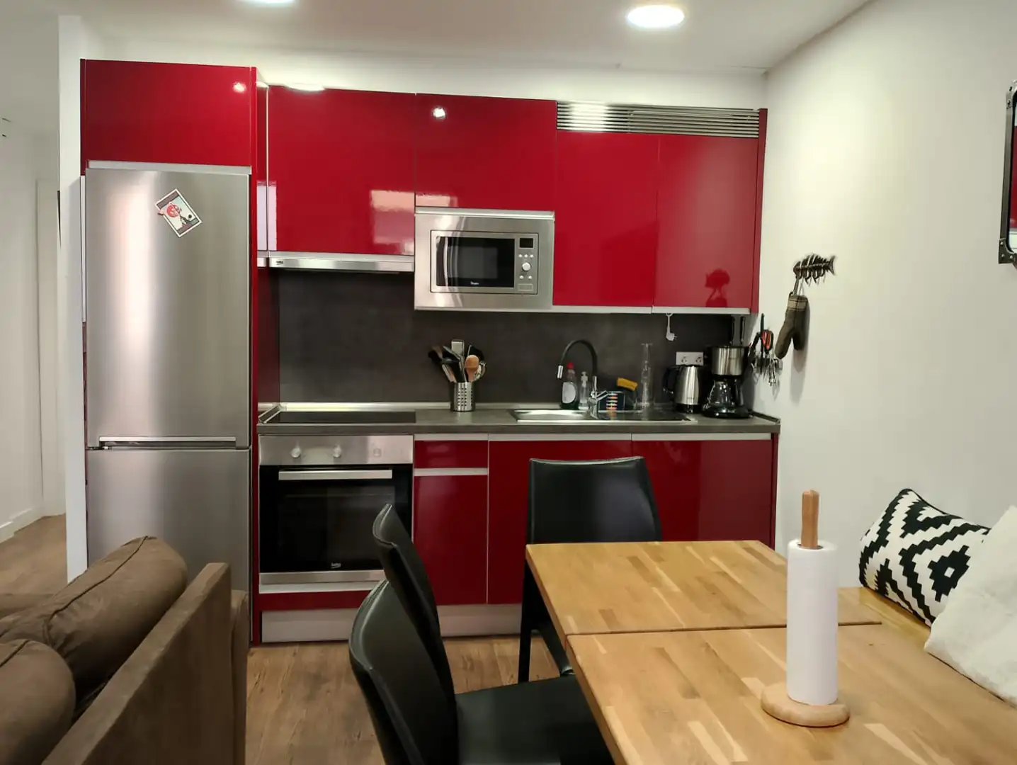 Cocina de Piso de alquiler en Donostia - San Sebastián  con Calefacción y Balcón