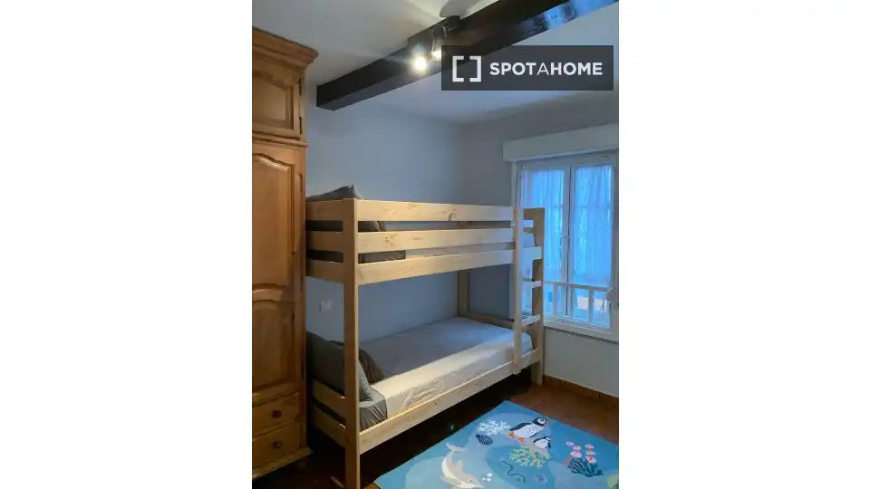 Habitación de Apartamento para compartir en Comillas (Cantabria) con Aire acondicionado, Terraza y Amueblado