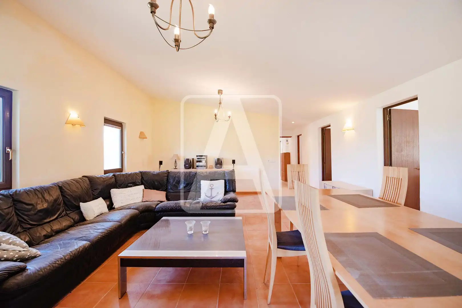 Sala de estar de Finca rústica en venta en Benissa con Aire acondicionado, Calefacción y Jardín privado