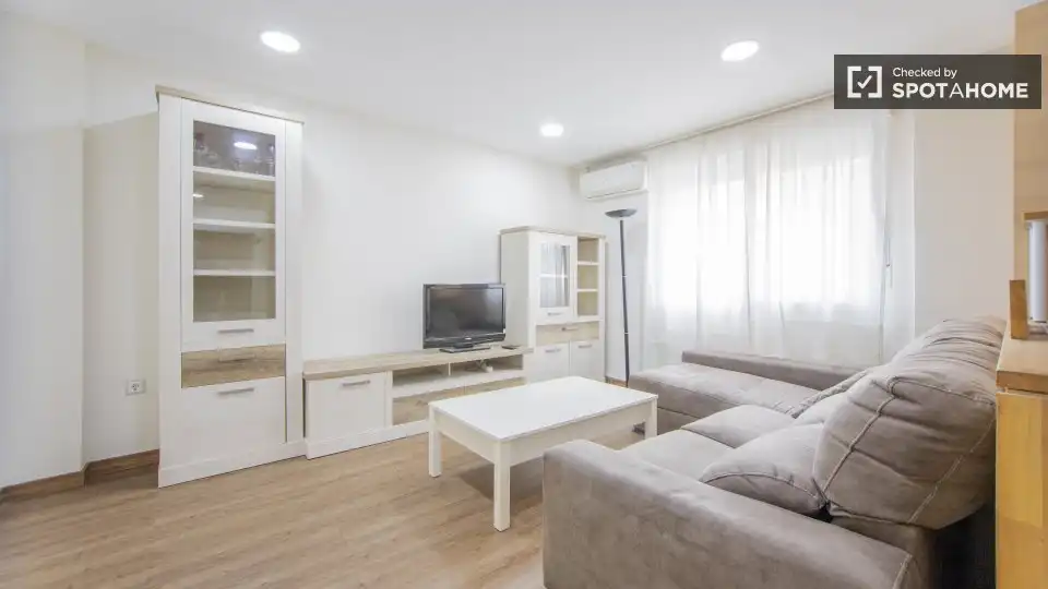 Sala d'estar de Pis de lloguer en Valencia amb Aire condicionat, Calefacció i Moblat