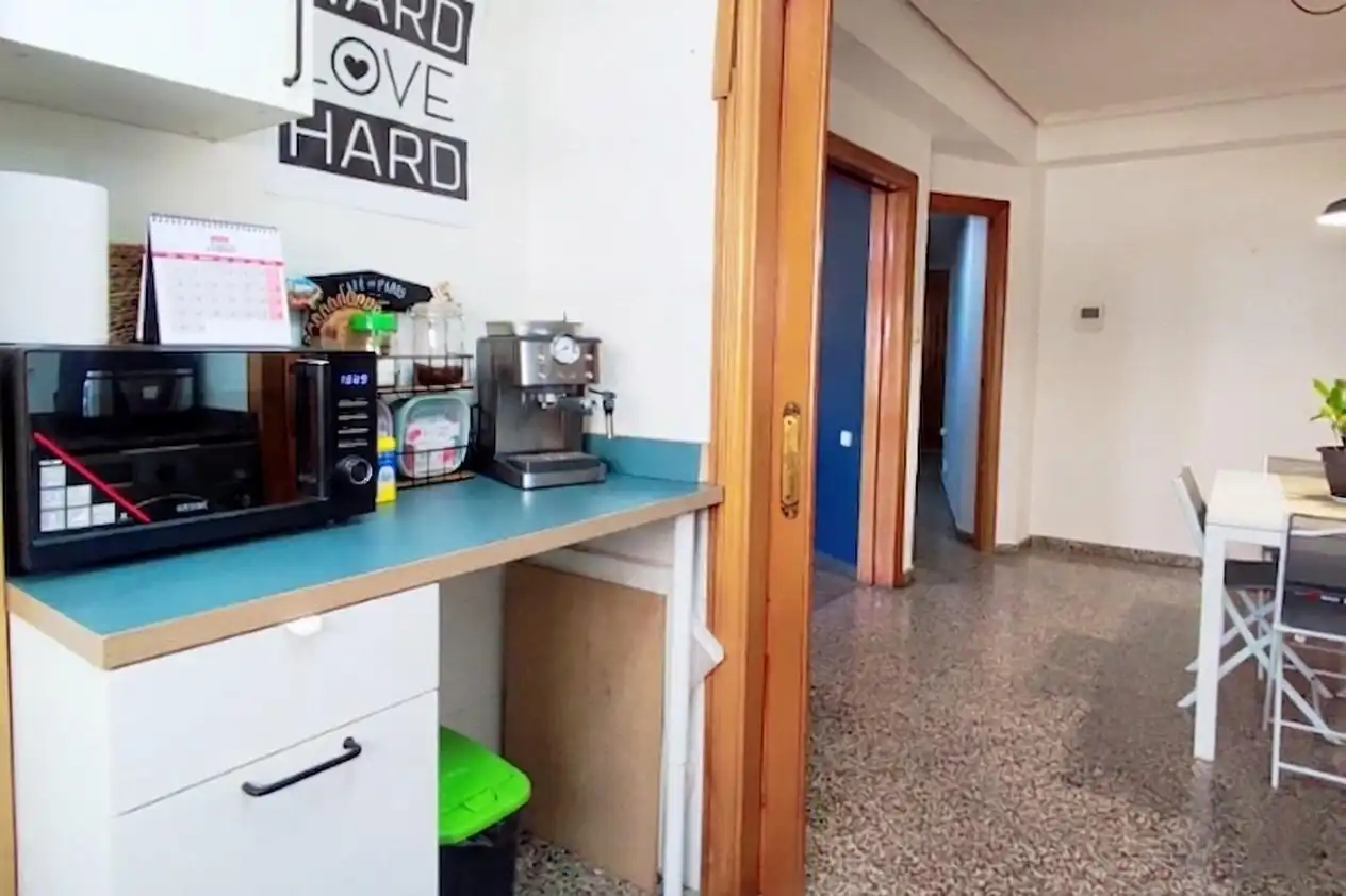 Küche von Wohnung zum Verkauf in Valencia mit Klimaanlage, Heizung und Terrasse