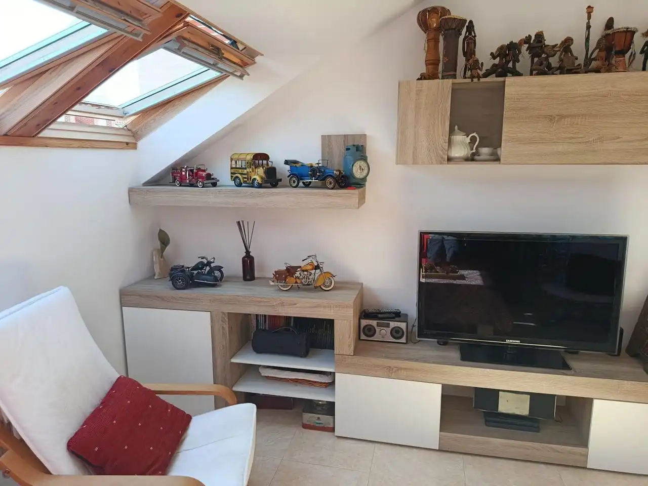Wohnzimmer von Wohnung zum Verkauf in Meruelo mit Heizung, Terrasse und Möbliert