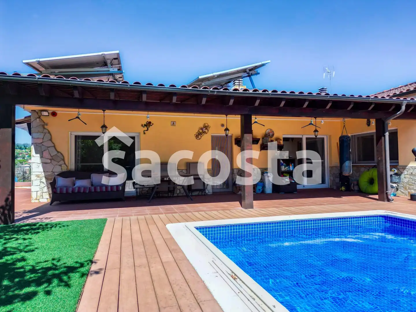 Piscina de Casa o xalet en venda en Lloret de Mar amb Aire condicionat, Jardí privat i Parquet