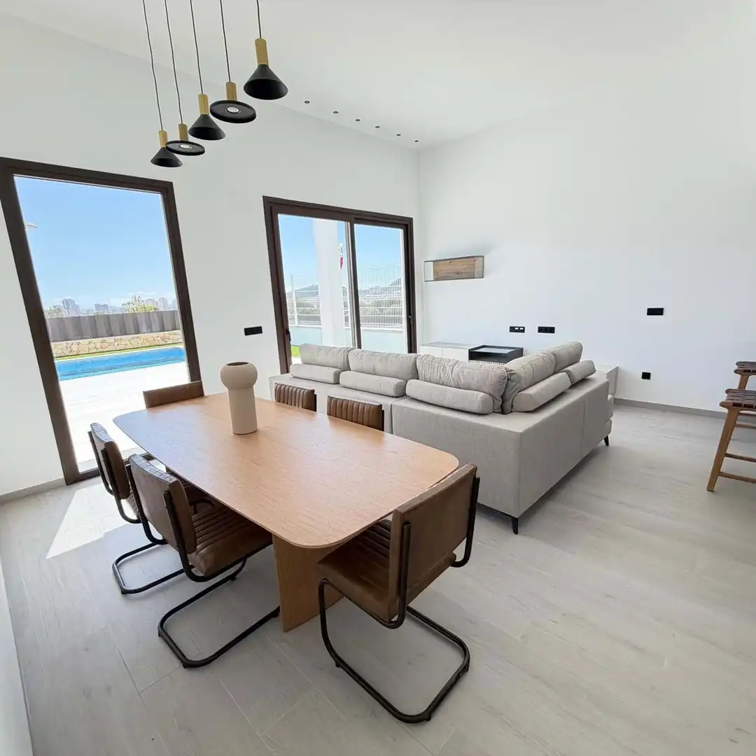 Sala de estar de Casa o chalet en venta en Alcosser con Aire acondicionado, Piscina y Amueblado