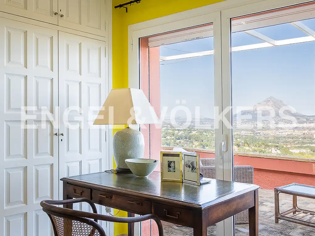 Schlafzimmer von Haus oder Chalet zur Miete in Jávea / Xàbia mit Klimaanlage, Heizung und Privatgarten