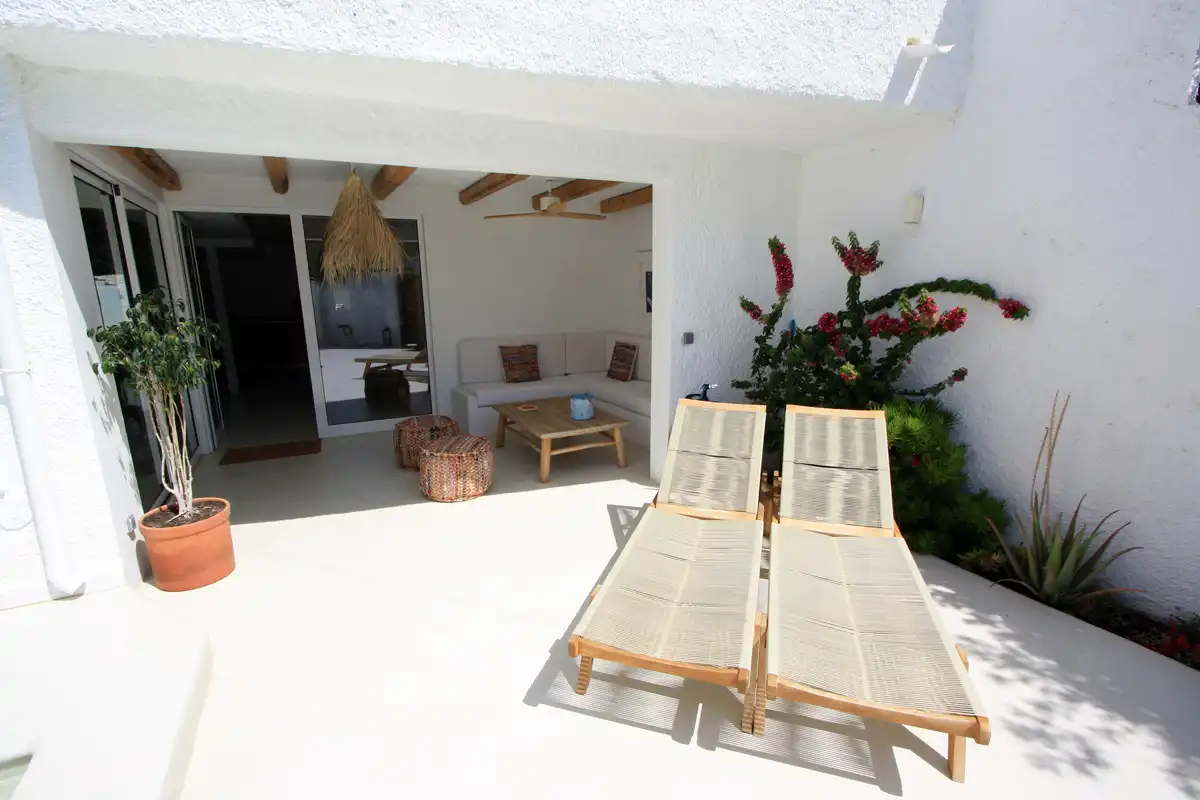 Terraza de Casa adosada en venta en Dénia con Jardín privado y Alarma