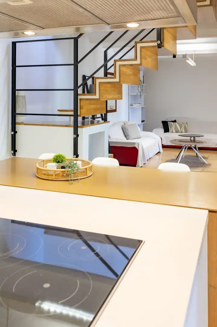 Sala de estar de Casa adosada en venta en Enguera con Calefacción, Terraza y Trastero