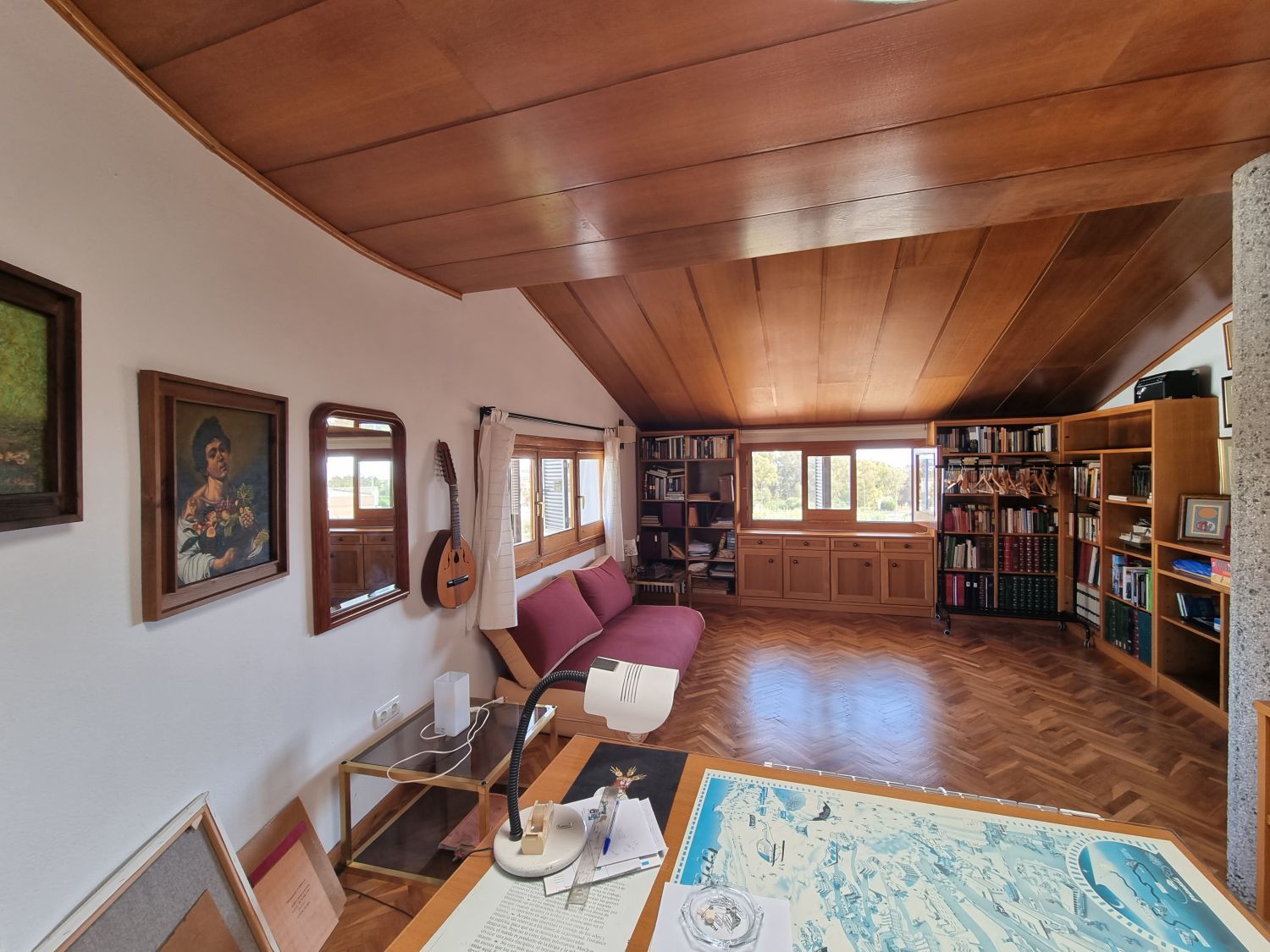 Sala d'estar de Casa o xalet en venda en Málaga Capital amb Aire condicionat i Terrassa
