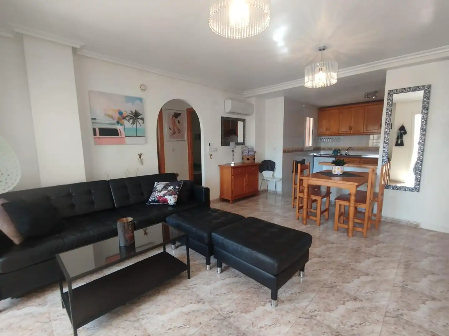 Sala d'estar de Apartament en venda en Orihuela amb Aire condicionat, Calefacció i Jardí privat