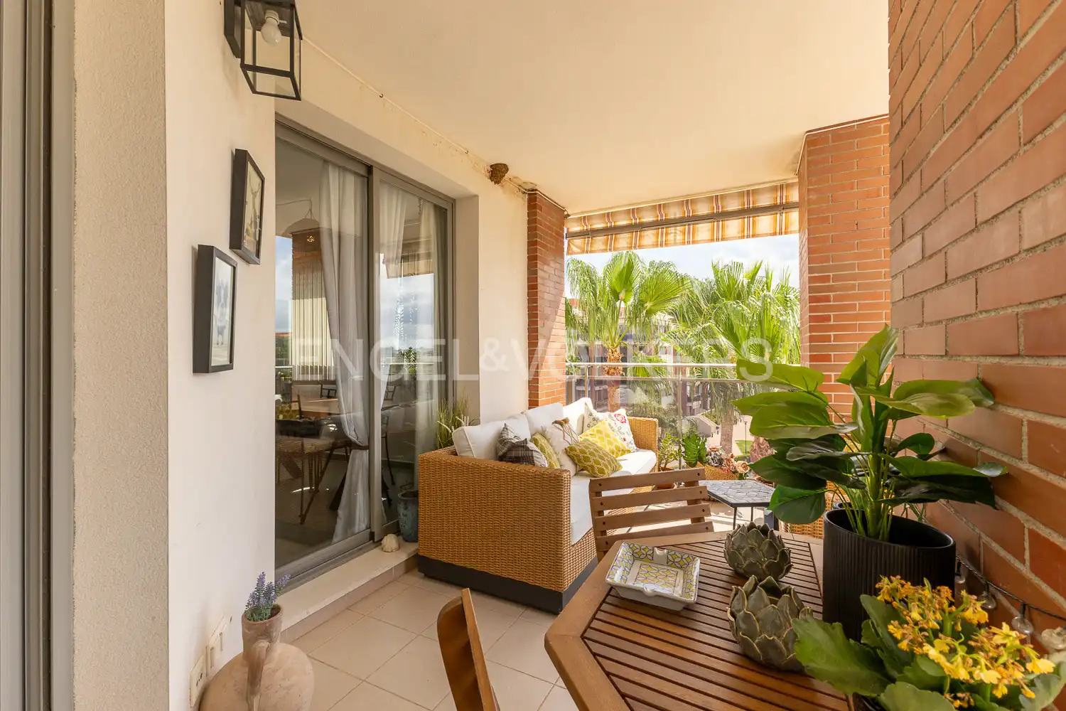 Terrace of Flat for rent in El Verger  with Air Conditioner, Heating and Private garden
